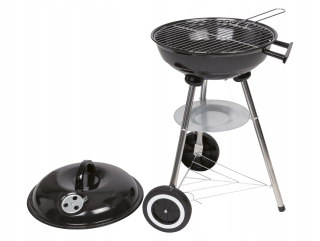 GRILL MEISTER KANSAS Štýlový guľový gril na drevené uhlie 34 cm